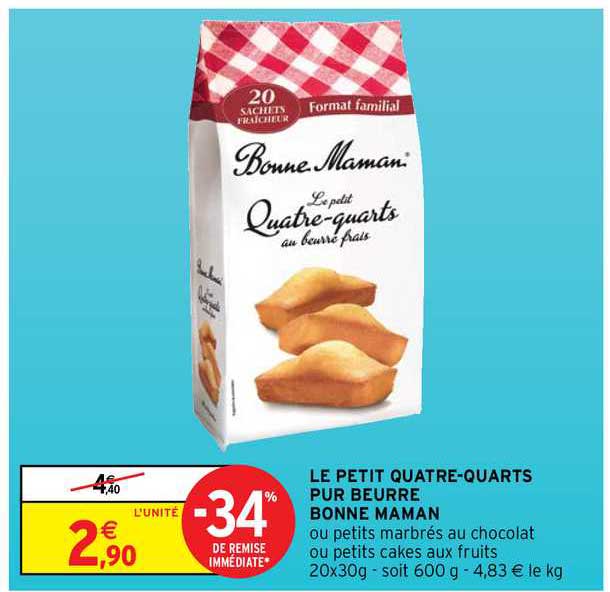 le petit quatre-quarts pur beurre bonne maman