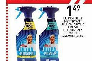Le Pistolet Nettoyant Ultra Power Fresh Ou Citron