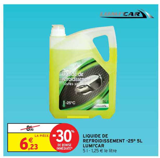 Liquide De Refroidissement -25% 5l Lumi'car