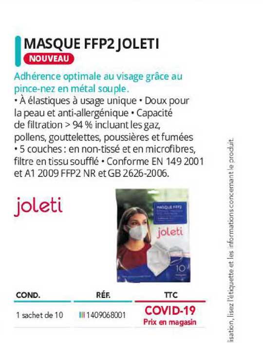 masque ffp2 joleti