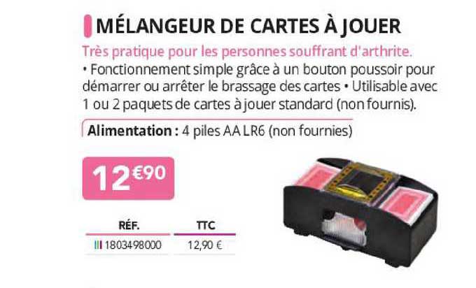 mélangeur de cartes à jouer