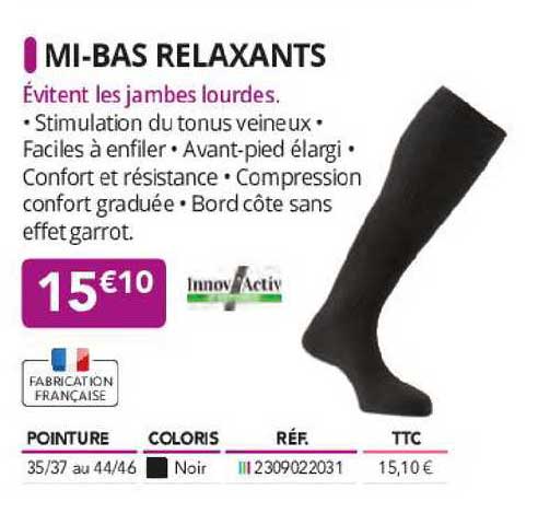 mi-bas relaxants innov'activ