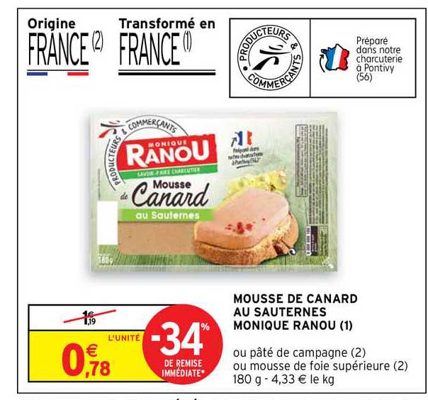 mousse de canard au sauternes monique ranou