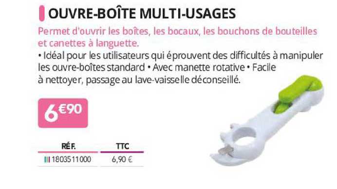 ouvre-boîte multi-usages