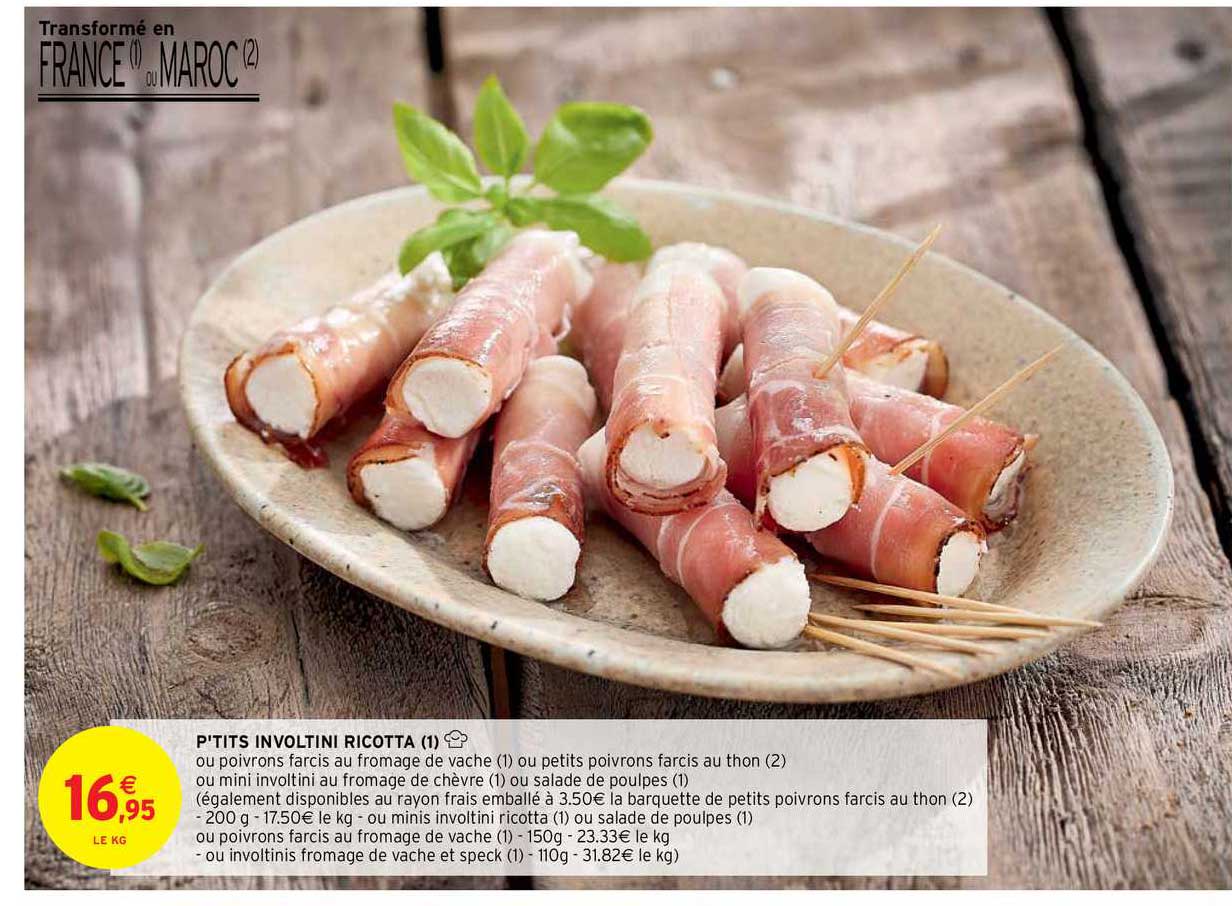 p'tits involtini ricotta