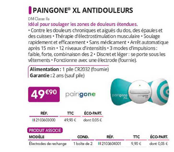 paingone xl antidouleurs