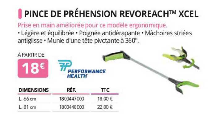 pince de préhension revoreach xcel performance health