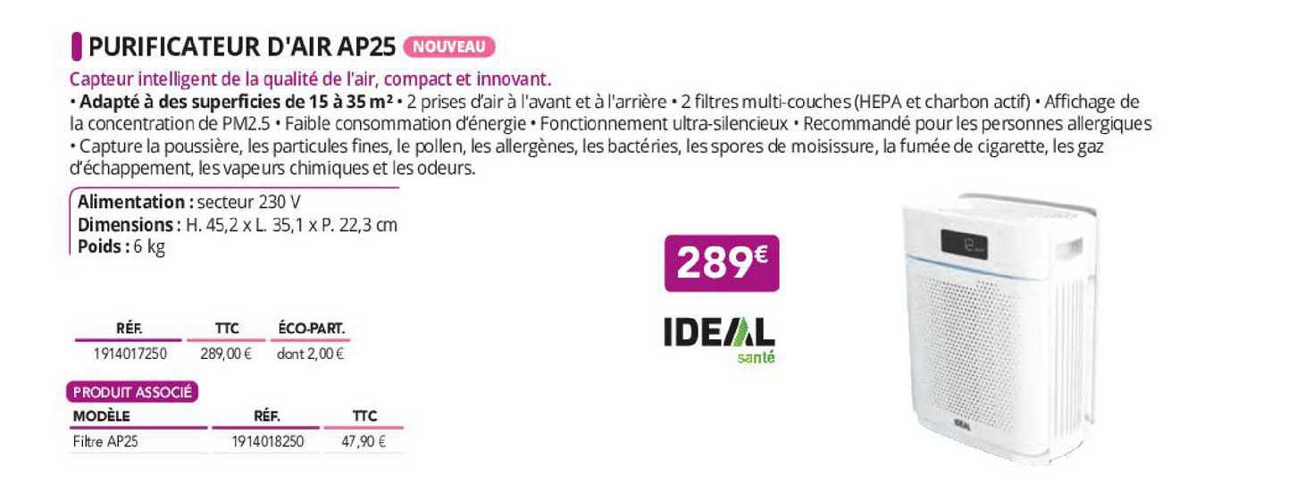 purificateur d'air ap25
