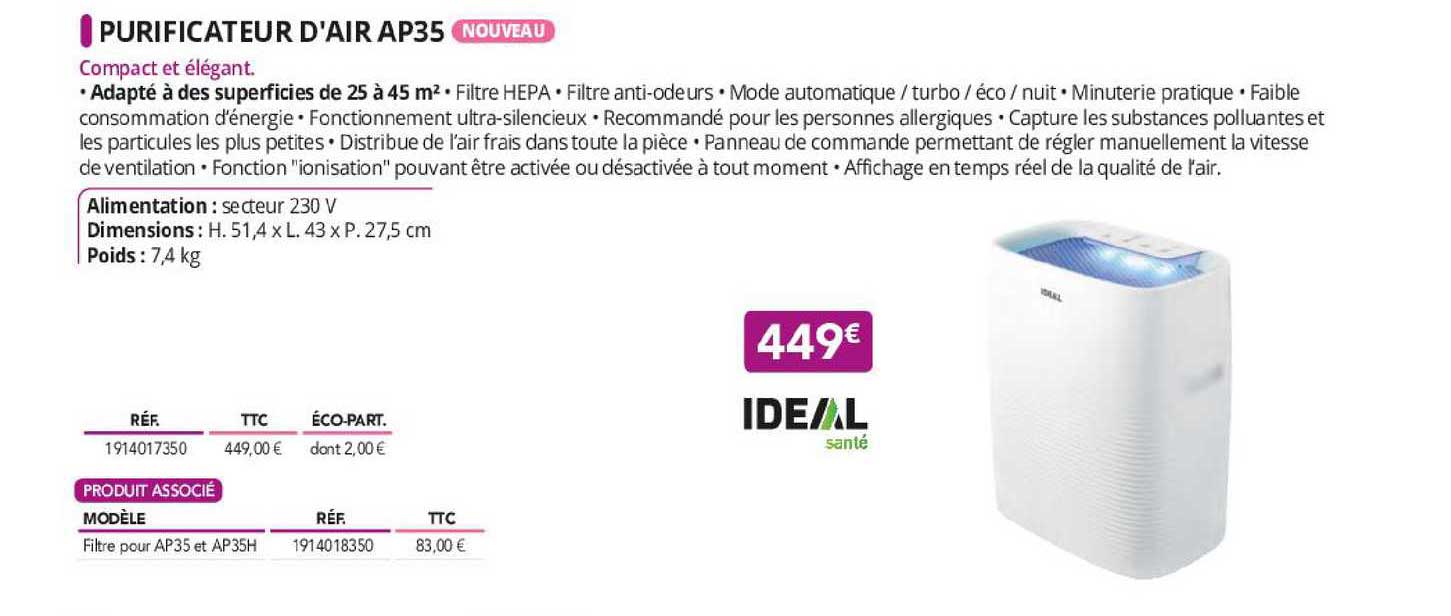 purificateur d'air ap35