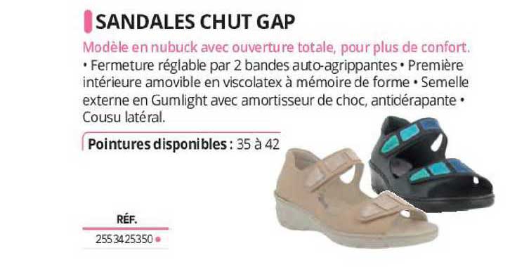 sandales chut gap