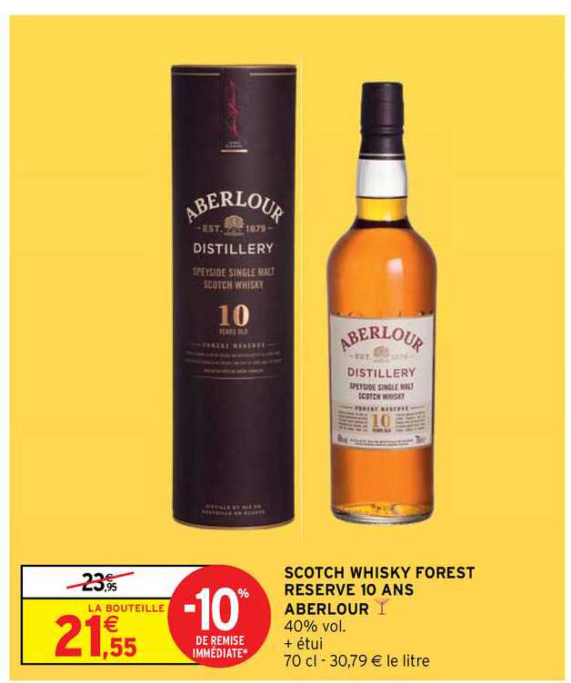 scotch whisky forest reserve 10 ans aberlour