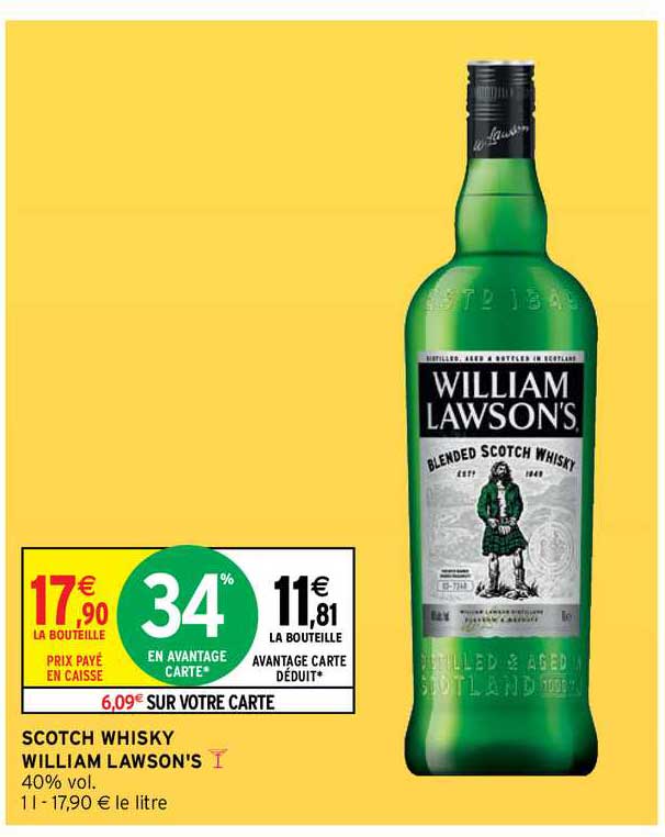 scotch whisky william lawson's