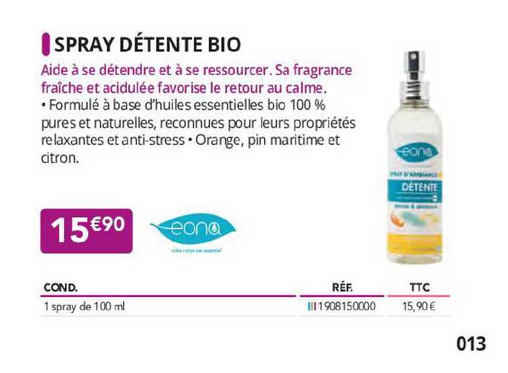 spray détente bio