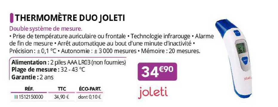 Thermomètre Duo Joleti