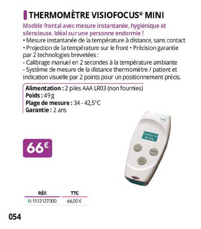 Thermomètre Visiofocus Mini