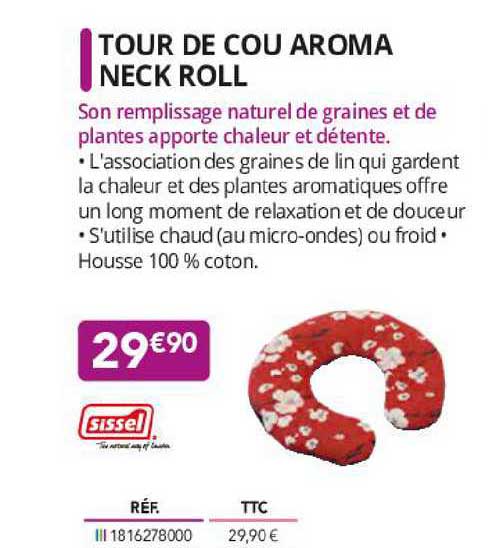 tour de cou aroma neck roll sissel