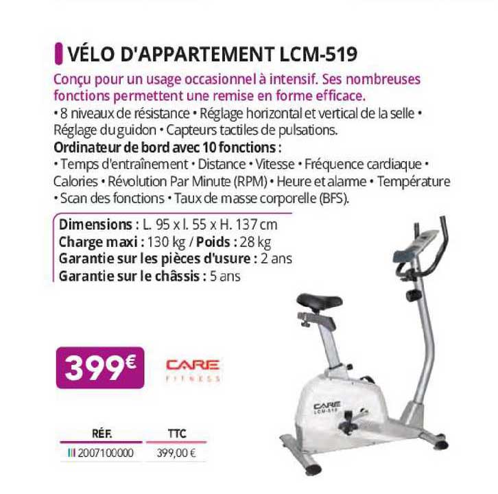 vélo d'appartement lcm-519