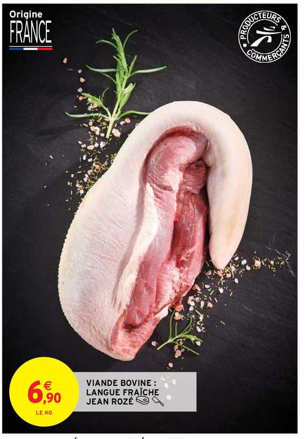 viande bovine : langue fraîche jean rozé