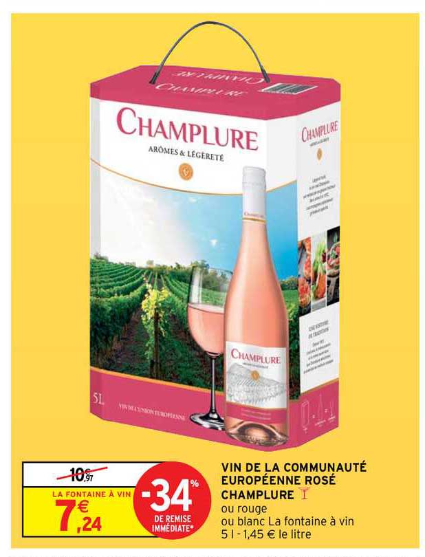 vin de la communauté européenne rosé champlure