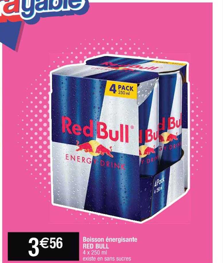 boisson énergisante red bull