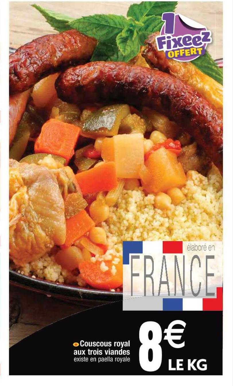 couscous royal aux trois viandes