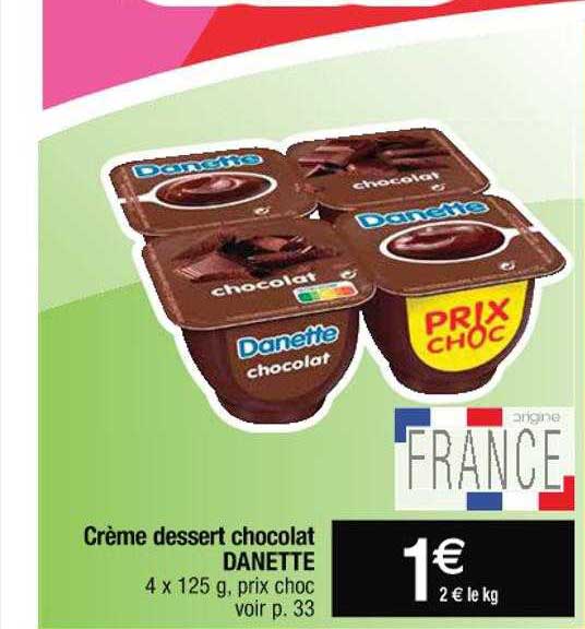 Crème Dessert Chocolat Danette