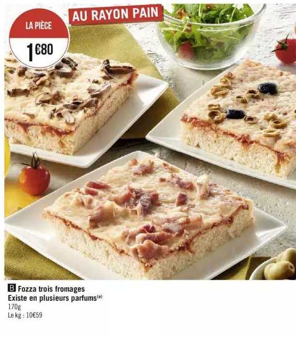 fozza trois fromages existe en plusieurs parfums