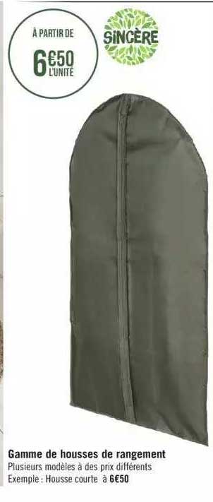 Gamme De Housses De Rangement Sincère
