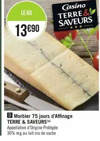 morbier 75 jours d'affinage terre & saveurs