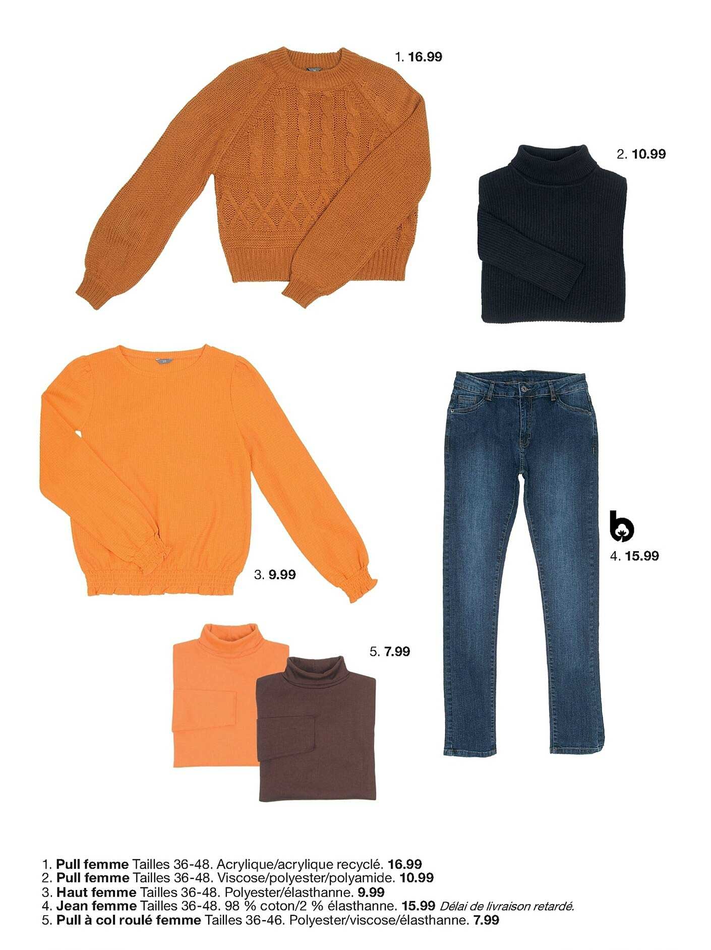 pull femme, haut femme, jean femme, pull à col roulé femme