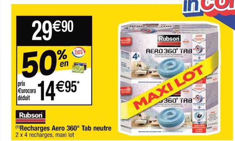 Recharges Aero 360° Tab Neutre Rubson