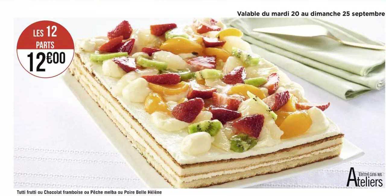 tutti frutti ou chocolat framboise ou pêche melba ou poire belle hélène