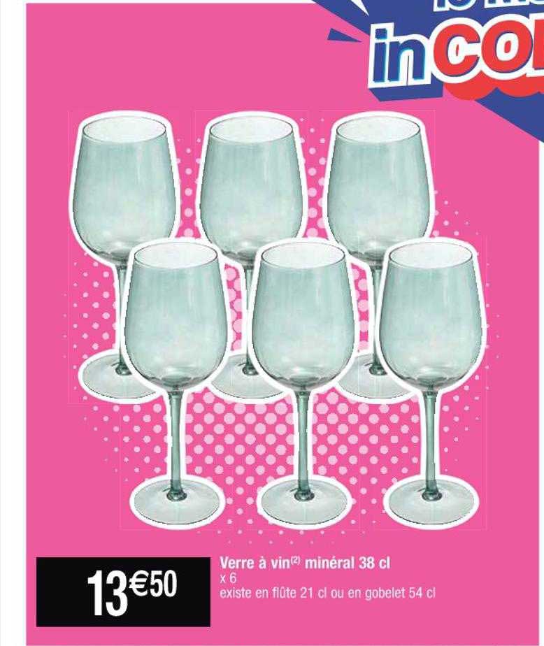 verre à vin minéral 38 cl