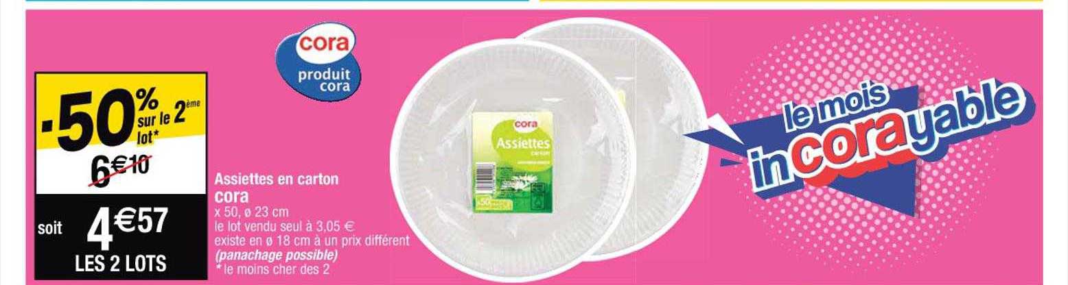Assiettes En Carton Cora