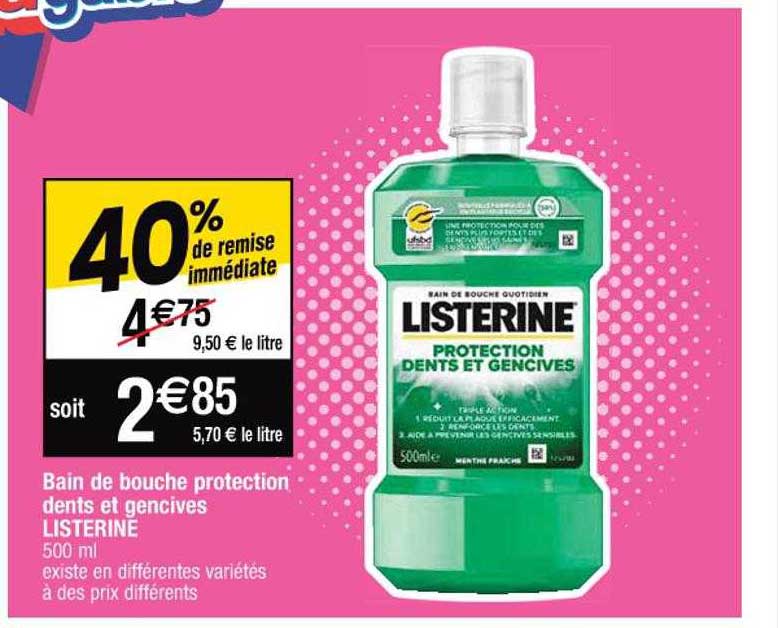 Bain De Bouche Protection Dents Et Gencives Listerine