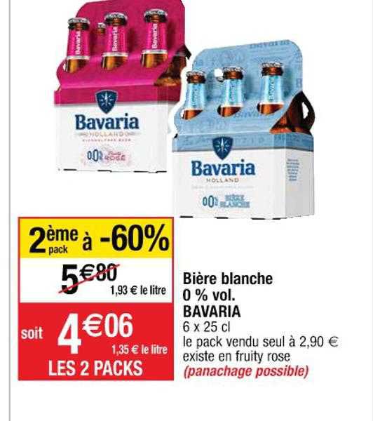 bière blanche 0% vol. bavaria