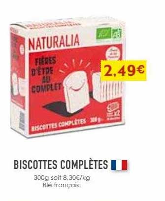 biscottes complètes