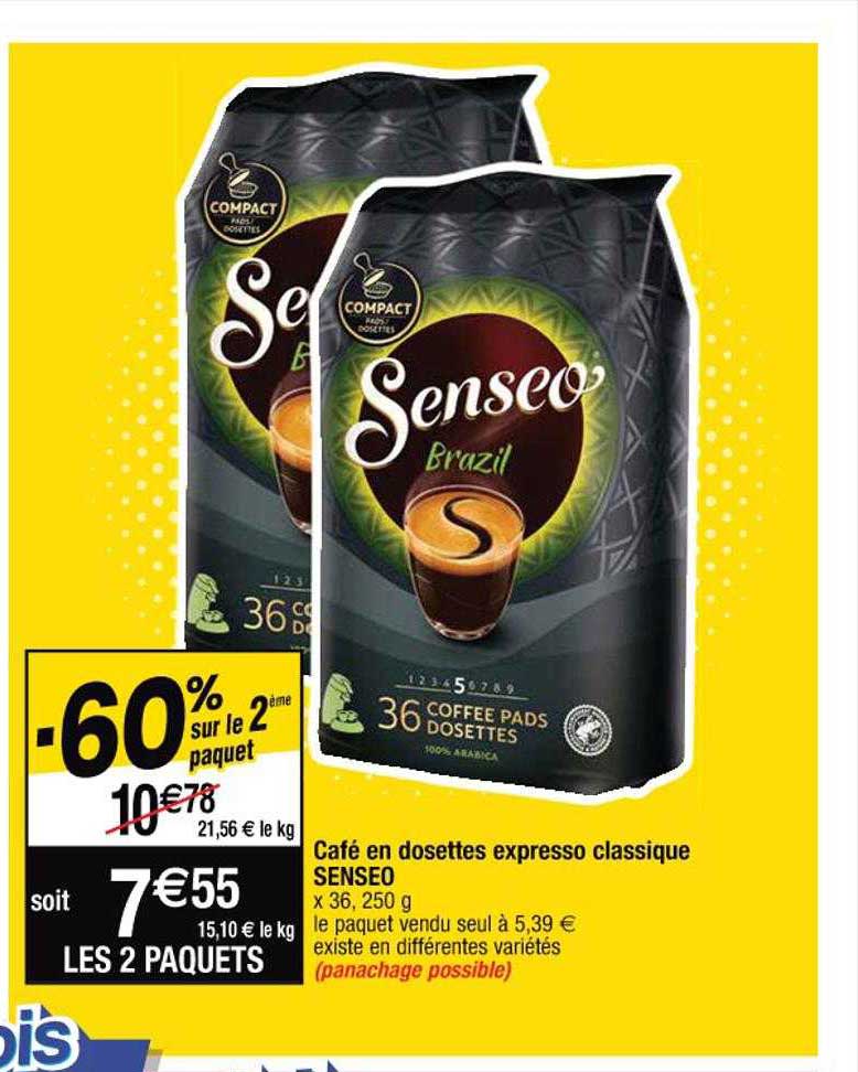 Café En Dosettes Expresso Classique Senseo