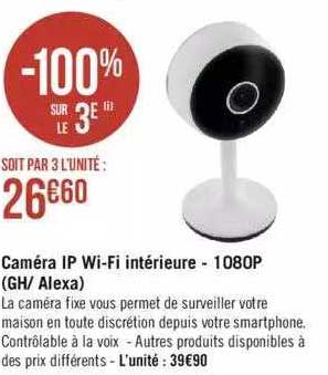 caméra ip wifi intérieure - 1080p (gh-alexa)