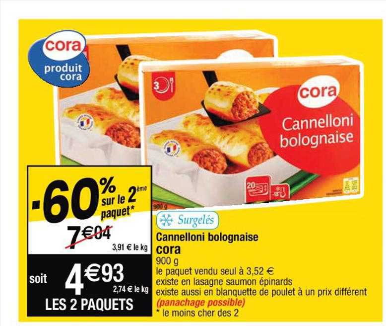 Cannelloni Bolognaise Cora