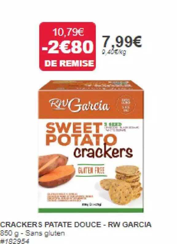 crackers patate douce - rw garcia