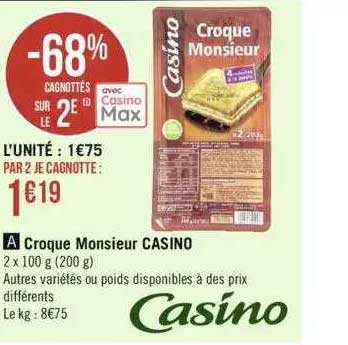 Croque Monsieur Casino