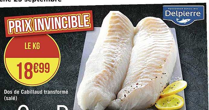 Dos De Cabillaud Transformé