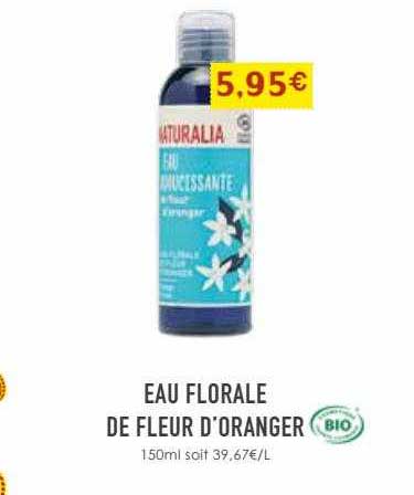 eau florale de fleur d'oranger