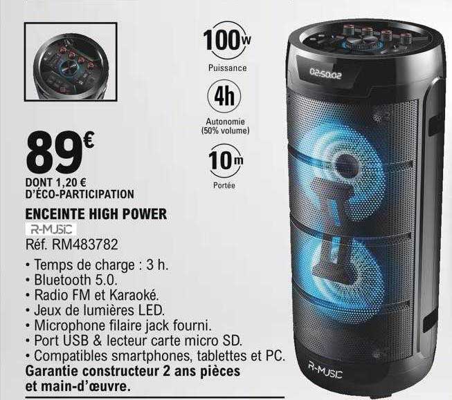 enceinte high power r-music