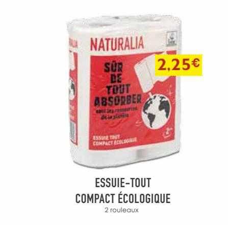 essuie-tout compact écologique