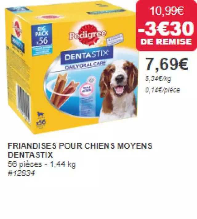 friandises pour chien moyens dentastix