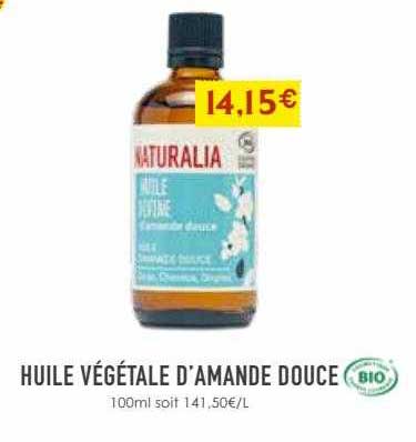 huile végétale d'amande douce