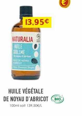 huile végétale de noyau d'abricot