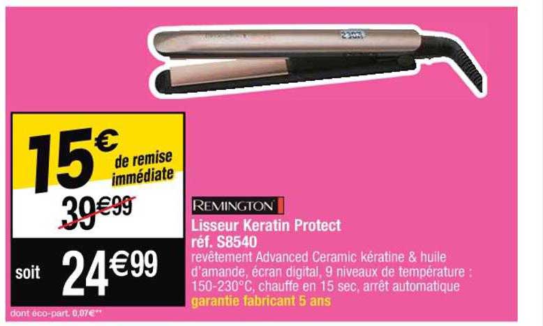 lisseur keratin protect remington